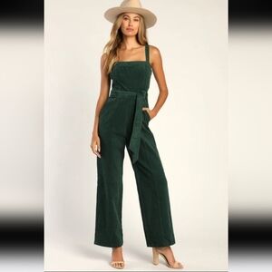 Lulu's Corduroy Wide Leg Jumpsuit
